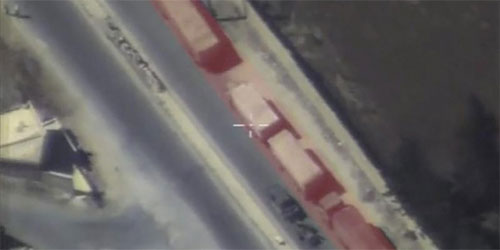 un vehículo terrorista equipado con un mortero escolta al convoy Rusia detectó un dron de EEUU en la zona donde fue atacado el convoy de la ONU